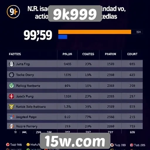 Estatísticas de jogadores ativos no 9k999